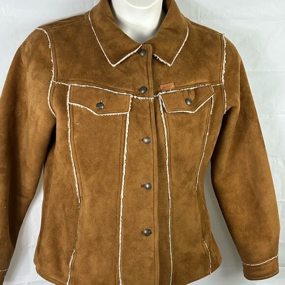 Outback Trading Co ladies brown button coat size Large - Picture 11 of 11
